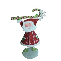 Vente directe d'usine, prix bas, BILLION, Père Noël, arbre de Noël, décoration de Noël en fer, décoration du Nouvel An, 15x12x6cm