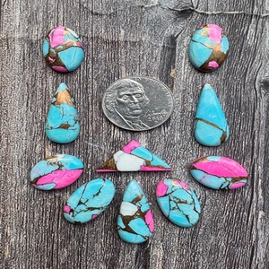 ชุดหัวเข็มขัดสายคาดทรงดอกรักเร่ทรงหลวมทำจากเปลือกหอยนางรมหนามและสีบรอนซ์สำหรับผู้ผลิตเครื่องประดับ - Product Image 1