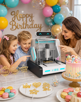 Impresora 3D de Alimentos con Tecnología Panda, Personalizable, Inteligente, Eléctrica, Automática, Controlada por Android, Fácil de Usar, para Pintar con Azúcar y Pasta