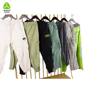 Top Quality Casual Oversized Used Cargo Pants Men's second hand Cargo Pants