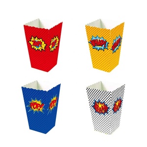 Contenedor <span class=keywords><strong>de</strong></span> cartón blanco para dulces, cajas <span class=keywords><strong>de</strong></span> palomitas <span class=keywords><strong>de</strong></span> maíz para fiesta <span class=keywords><strong>de</strong></span> cumpleaños, fiestas temáticas, películas y noches Carnavales - Product Image 6