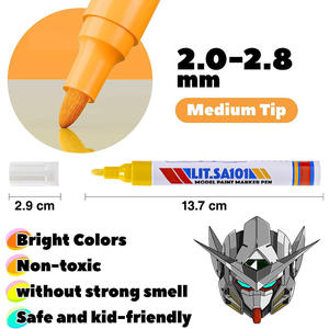 Marqueur de retouche Bview Art Gundam - Outil de réparation des rayures et de recoloration pour figurines, séchage rapide, couleur identique - Product Image 2