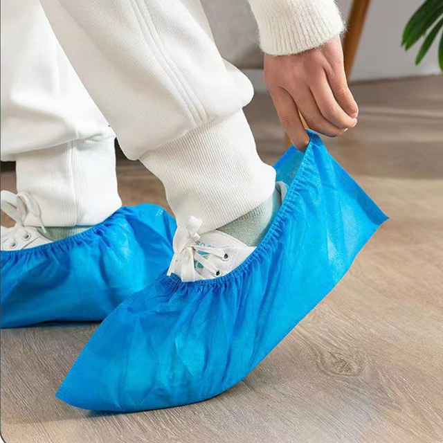 Disposable Lightweight Portable Dustproof Shoe Boot Covers for Indoor Foot Protection Wholesale Supply