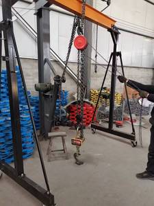1ton 2ton 3ton thép di chuyển nâng hội thảo điều chỉnh chiều cao di động giàn cần cẩu - Product Image 5