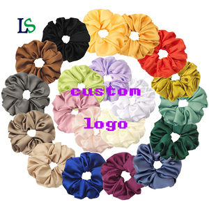 Ensemble d'attaches à cheveux personnalisées en tissu de couleur pure, chouchous en corde, bandeau, chouchou, bandeau élastique en soie - Product Image 1