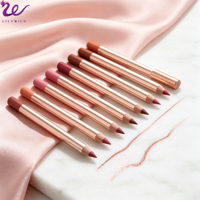 Pensil Lip Liner Tahan Air, Anti Keringat, Vegan, Tahan Lama, Matte Halus, Pigmentasi Tinggi, 12 Warna, Private Label, Terbaik