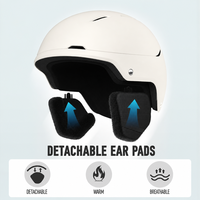 Casque de ski Ride Wind unisexe avec lunettes, pour hommes et femmes, antichoc, anti-buée, compatible OTG, équipement de sport d'hiver en ABS/EPS