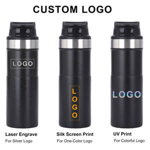 Nouveau Style Creative 16OZ Bouteille D'eau En Acier Inoxydable Double Paroi Isolé Sous Vide Robuste Durable Gobelet Avec Couvercle - Product Image 3