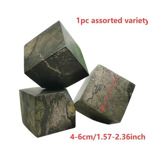 Wholesale Pyrite Quartz And <b>Peacock</b> Eye Stone Cube <b>Ornament</b> for Daily Home and Office Decoration - Product Image 2