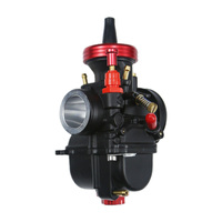 Carburateur de moto de haute qualité en matériau CNC noir et rouge PWK 24 26 28 30 32 34 MM Hon Da Mi Kuni Ya Maha Kei Hin
