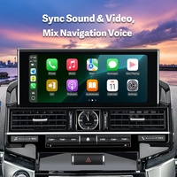 Toyota Land Cruiser 200 2012-2015 Lecteur DVD de voiture 12,3'' Moniteur Android 13 avec interface CarPlay Android Binarytek