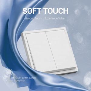 Mécanisme d'<span class=keywords><strong>interrupteur</strong></span> de lumière noire européen bureau à domicile appartement électrique 2 Gang 1 voie <span class=keywords><strong>interrupteur</strong></span> d'alimentation mural avec anti-empreinte digitale - Product Image 5