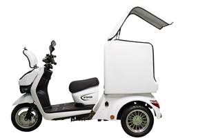 Mobiele Kleine Koelkast Driewielig Elektrisch Voertuig Kan Hoge Temperatuurvereisten Van Medicijnen, Voedselingrediënten Leveren - Product Image 5