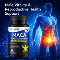 Capsules de Maca OEM ODM à haute puissance, à base de plantes, pour la santé reproductive et le soutien de la circulation sanguine, marque privée
