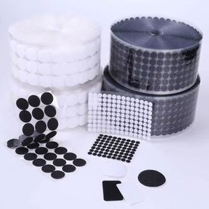 Velcros réutilisables en nylon personnalisé, autocollants silencieux, boucles auto-adhésives avec tissu en nylon doux et silencieux - Product Image 4