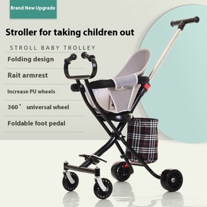 Chất Lượng Tốt Nhất 4-Bánh Xe Đóng Mở Đa Chức Năng Bé Du Lịch Xe Đẩy Em Hot-Bán Xe Tương Thích Đi Bộ Bánh - Product Image 2