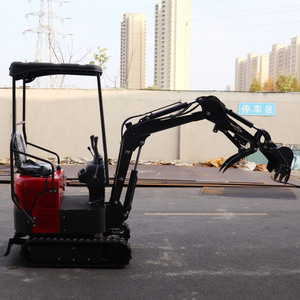 Mini-excavatrice compacte 1T sur chenilles avec moteur PLC Euro5, pompe hydraulique et boîte de vitesses pour travaux de jardinage/verger (Option KooP) - Product Image 5