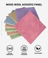 Panneau acoustique en laine de bois insonorisant QIANQIAO, ignifuge B1, à NRC élevé, pour cinéma et salle de musique