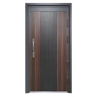 Porte de sécurité pour appartement du fabricant, porte d'entrée moderne en acier, portes de sécurité en acier pour maison