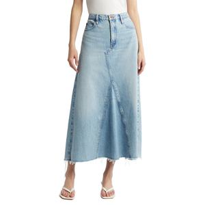 กางเกงยีนส์ขาสั้นเอวสูงทรงเอ สไตล์ใหม่รับซัมเมอร์ แต่งผ้าแบบแพทช์เวิร์ค สำหรับผู้หญิง แฟชั่นสตรีทแวร์ กระโปรงยีนส์ทรงเอ - Product Image 4