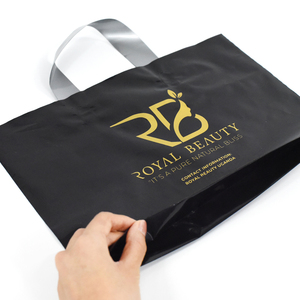 Bolsas de compras con asa reutilizable irrompibles personalizadas Bolsas de compras biodegradables Bolsas de compras de plástico - Product Image 3