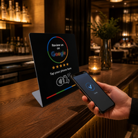Nouvelle carte intelligente programmable RFID NFC Google Review Newbega KPD008-2/KPD008-3, puce NTAG215 13,56 MHz, réinscriptible, étanche, pour réseaux sociaux