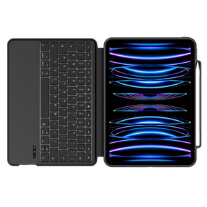 Funda para teclado de alta calidad con soporte, portalápices, funda para teclado bastante a prueba de golpes para iPad Pro 11 12,9 para iPad Air iPad mini - Product Image 3