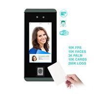 Videoportero con Reconocimiento Facial y Huella Dactilar, Sistema de Control de Asistencia con WiFi y Tarjeta RFID, Terminal de Control de Acceso FacePro1-P/VT