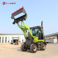 Loader Roda Depan Mini 4x4 Diesel Baru 2 Ton Murah, Loader Kompak Model Baru dengan Daftar Harga Kompetitif, Mini Traktor Loader
