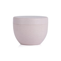Cosmétiques 8oz Bol Forme Cosmétique Crème Corps Gommage Traitement Des Cheveux Masque Pot Pp Doux Au Toucher Mat Givré Coloré Plastique Rond
