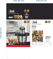 Mixeur portable polyvalent pour usage domestique et hôtelier, idéal pour la préparation de Fufu, le hachage de viande et la cuisson des aliments – Le nouvel appareil de cuisine indispensable