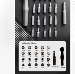 Kit de 22 mini tournevis à cliquet portables multifonctionnels – Ensemble d'outils de réparation et de démontage - Product Image 5