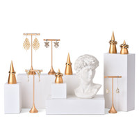 Présentoir créatif conique pour bagues, support pour boucles d'oreilles, présentoir à bijoux, accessoire photo, présentation de produits, support suspendu