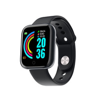 Pulsera Inteligente Y68 con Monitor de Ritmo Cardíaco, Reloj D20 con Correa de TPU en Colores Pastel, Alertas de Salud, Podómetro, Éxito de Ventas Internacional