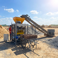 Machine automatique à blocs de béton PLC, machine à briques de ciment, machine à fabriquer des briques creuses, pleines et de pavage trois-en-un