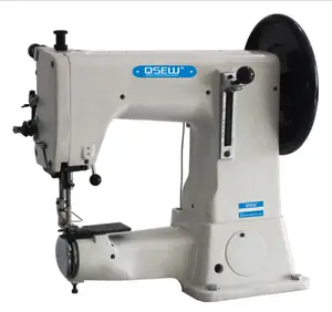 QS-441SW cilindro letto Heavy Duty ponte pezzo tripla alimentazione lockstitch macchina da cucire industriale in pelle macchina da cucire