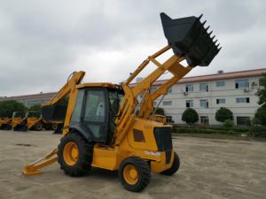 Высокоэффективное центральное шарнирное экскаваторное устройство, одобренное CE, экскаватор-погрузчик 4x4 для продажи - Product Image 4