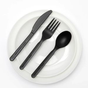 Set di Posate da Campeggio Monouso Ecologiche Pesanti 3*1 4*1 con Sacchetti in Plastica OPP Richiudibili - Product Image 6