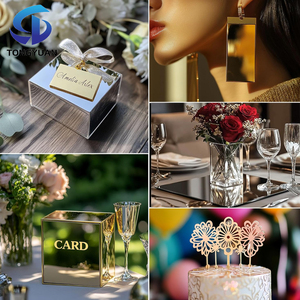 Espejo ecológico TONGYUAN para plexiglás, hojas laminadas acrílicas decorativas de colores arcoíris, espejo de corte personalizado, acrílico de colores - Product Image 5