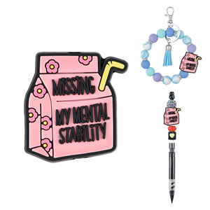 Materiale morbido Custom Silicone focale perline di perline <span class=keywords><strong>penna</strong></span> Chs <span class=keywords><strong>denti</strong></span> del bambino perline e Charms per penne top - Product Image 6