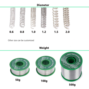Venta caliente 100g 1,0mm Alambre de soldadura sin plomo de estaño <span class=keywords><strong>para</strong></span> soldadura electrónica PCB - Product Image 5