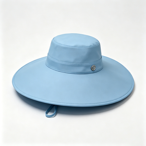 Chapeau de soleil à large bord pour femme UPF50+, protection UV, sangle de menton réglable, chapeau de plage pour l'extérieur - Product Image 4