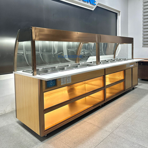 Pişirme ekranı için mermer tezgah buhar tablosu ile oteller ve restoranlar için 2025 elektrikli paslanmaz çelik büfe yemek ısıtıcısı - Product Image 2