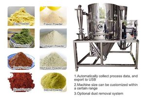 Equipo de secado multifuncional de procesamiento de alimentos industrial de 10L, Máquina secadora por pulverización de TOPTION - Product Image 2