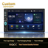 Radio Mobil Android BQCC 2din 7 Inch Carplay Auto RGB FM BT Multimedia Player Mirrorlink Stereo Mobil USB TYPE-C