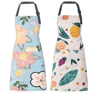 Tablier de cuisine ajustable à imprimé floral pour hommes et femmes, personnalisable directement de l'usine au prix de gros - Product Image 2