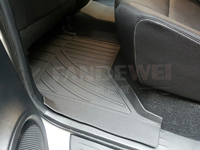 Tapis de sol, tapis de voiture avant et arrière, tapis de sol de voiture en caoutchouc 3D Tpv pour Toyota Land Cruiser 200 Lc200