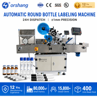 Machine d'étiquetage automatique horizontale pour flacons de 2 ml, 5 ml, 10 ml, tubes d'échantillonnage, ampoules de peptides, étiqueteuse d'autocollants