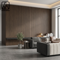 Panneau acoustique Kingman Grille, absorbeur sonore en bois à lattes, personnalisable pour la décoration murale de studio