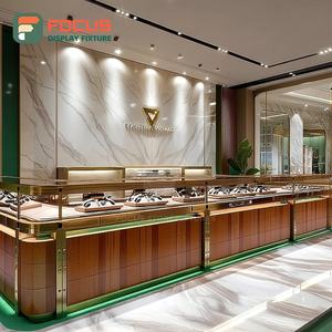 Luxury Custom Jewelry Display Counter Manufacturer Laminated Finish Brand Store Display Cabinet - Product Image 3